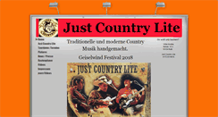Desktop Screenshot of just-country.de